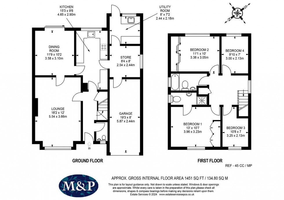 Floorplan for Crail Close, Wokingham