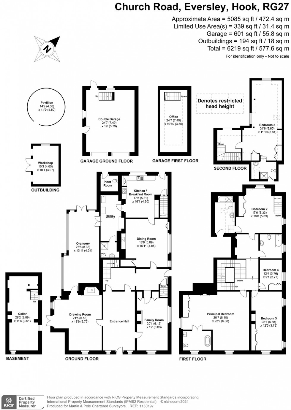 Floorplan for The Old Manor, Eversley
