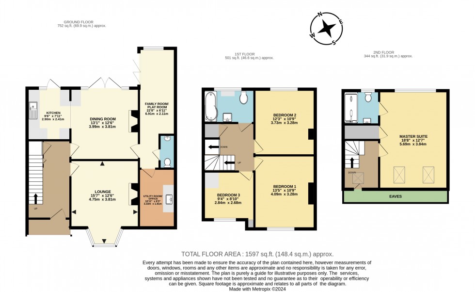 Floorplan for Finch Road, Earley, Reading