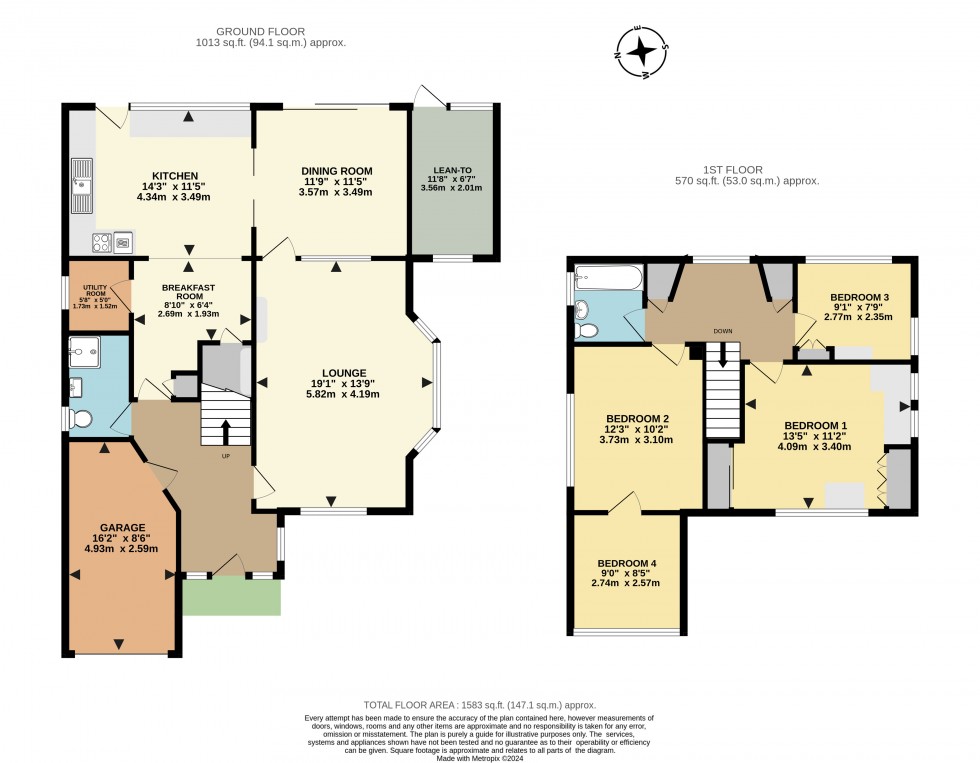 Floorplan for Andrews Road, Earley, Reading