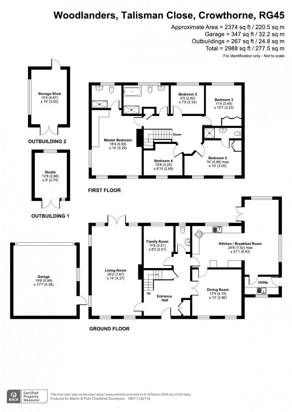 Floorplan for Talisman Close, Crowthorne