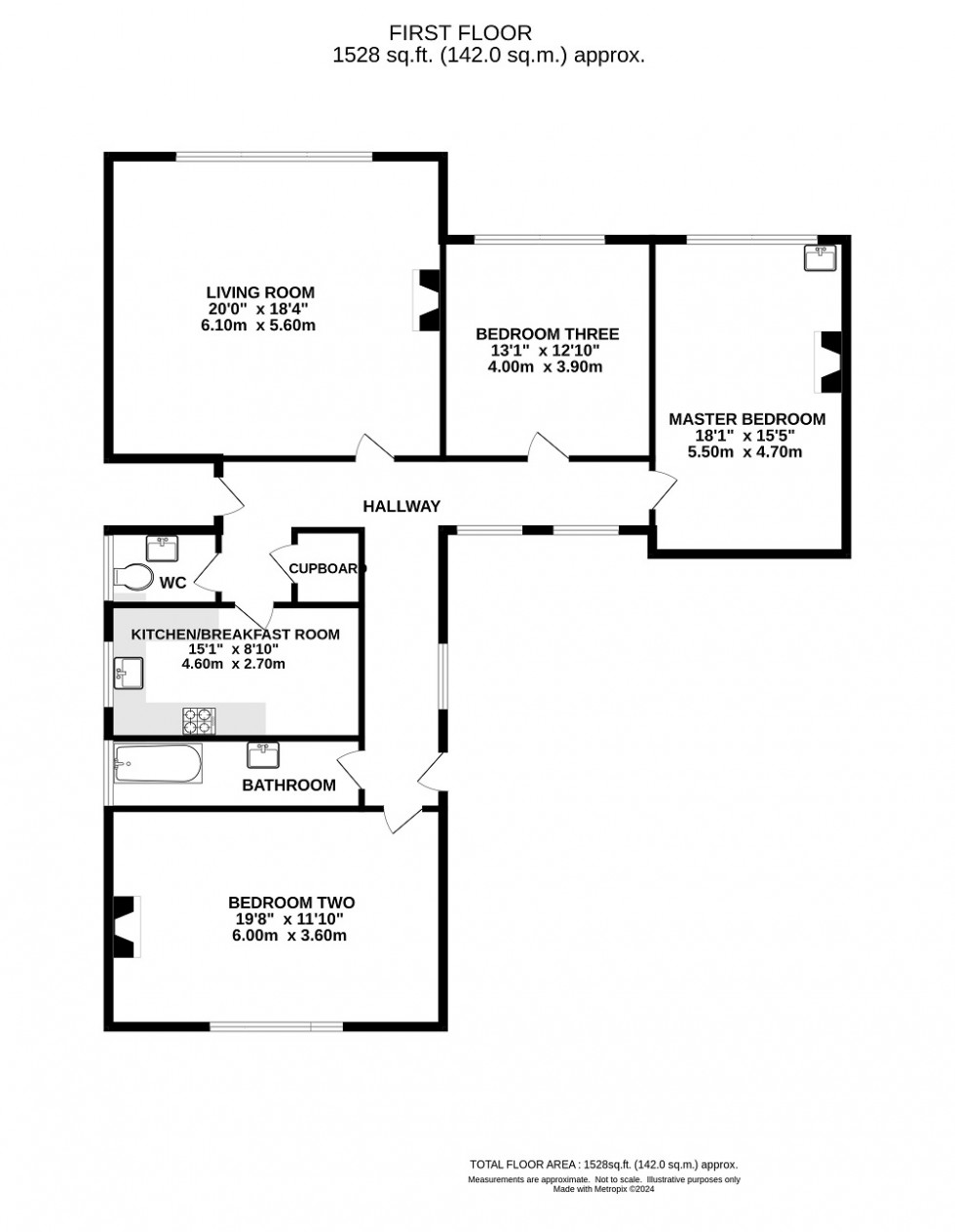 Floorplan for Sandhurst Lodge, Wokingham Road, Crowthorne