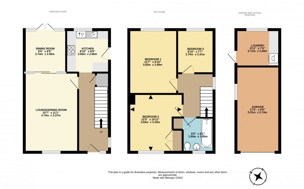 Floorplan for Joel Close, Earley, Reading