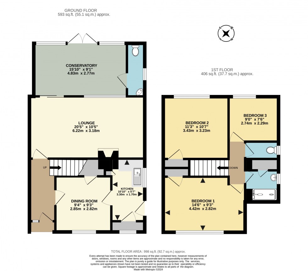 Floorplan for Moor Copse Close, Earley, Reading