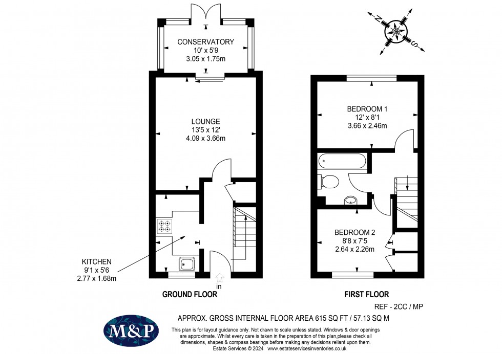 Floorplan for Chaffinch Close, Woosehill, Wokingham